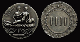 Roman Erotic Spintriae IIII, Tin Replica